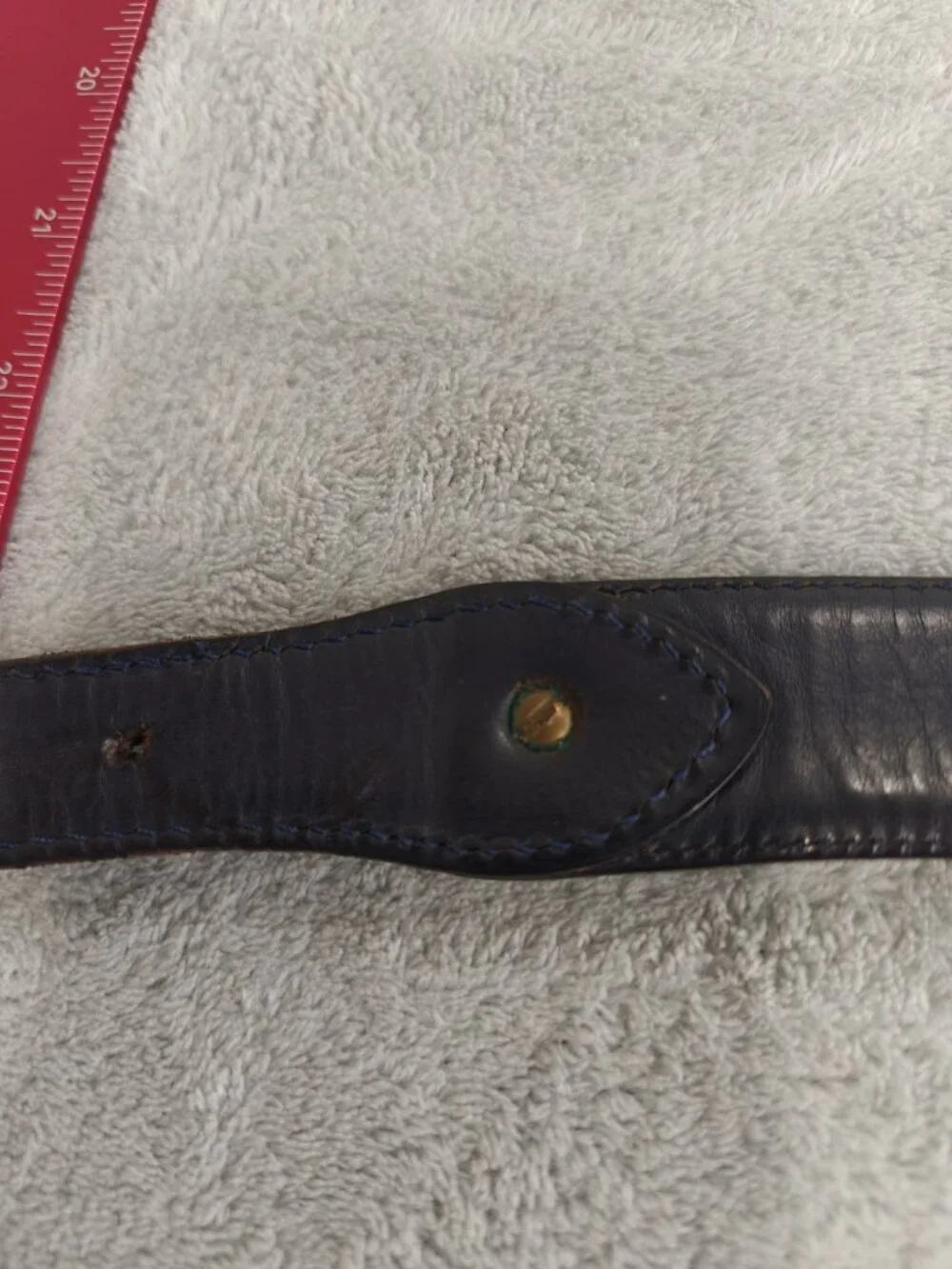 Paul & Shark Yachting Leather Men’s Belt Brass Buckle Size 40 Vintage